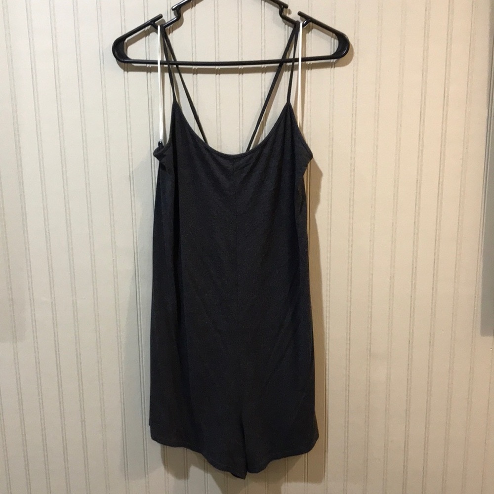 Aerie Gray Comfy Romper